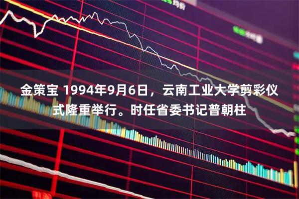 金策宝 1994年9月6日，云南工业大学剪彩仪式隆重举行。时任省委书记普朝柱