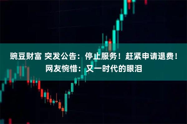 豌豆财富 突发公告：停止服务！赶紧申请退费！网友惋惜：又一时代的眼泪