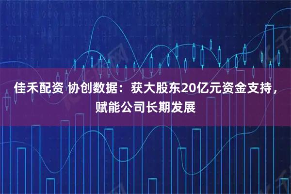 佳禾配资 协创数据：获大股东20亿元资金支持，赋能公司长期发展