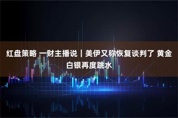 红盘策略 一财主播说｜美伊又称恢复谈判了 黄金白银再度跳水