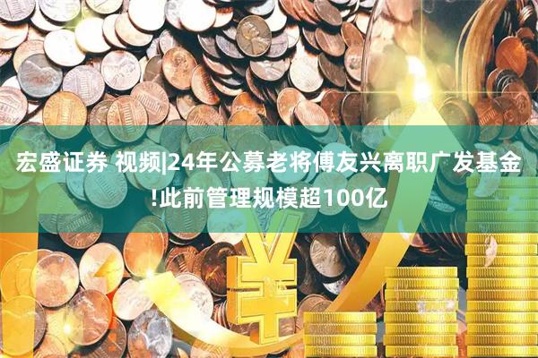 宏盛证券 视频|24年公募老将傅友兴离职广发基金!此前管理规模超100亿