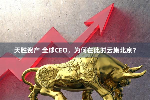 天胜资产 全球CEO，为何在此时云集北京？