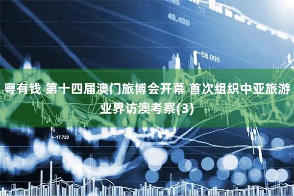 粤有钱 第十四届澳门旅博会开幕 首次组织中亚旅游业界访澳考察(3)