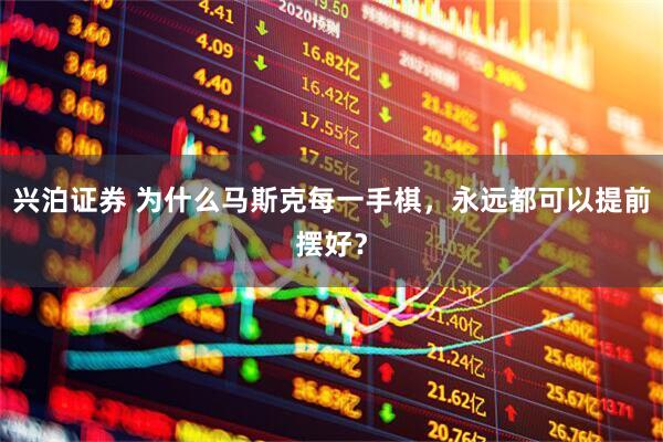 兴泊证券 为什么马斯克每一手棋，永远都可以提前摆好？